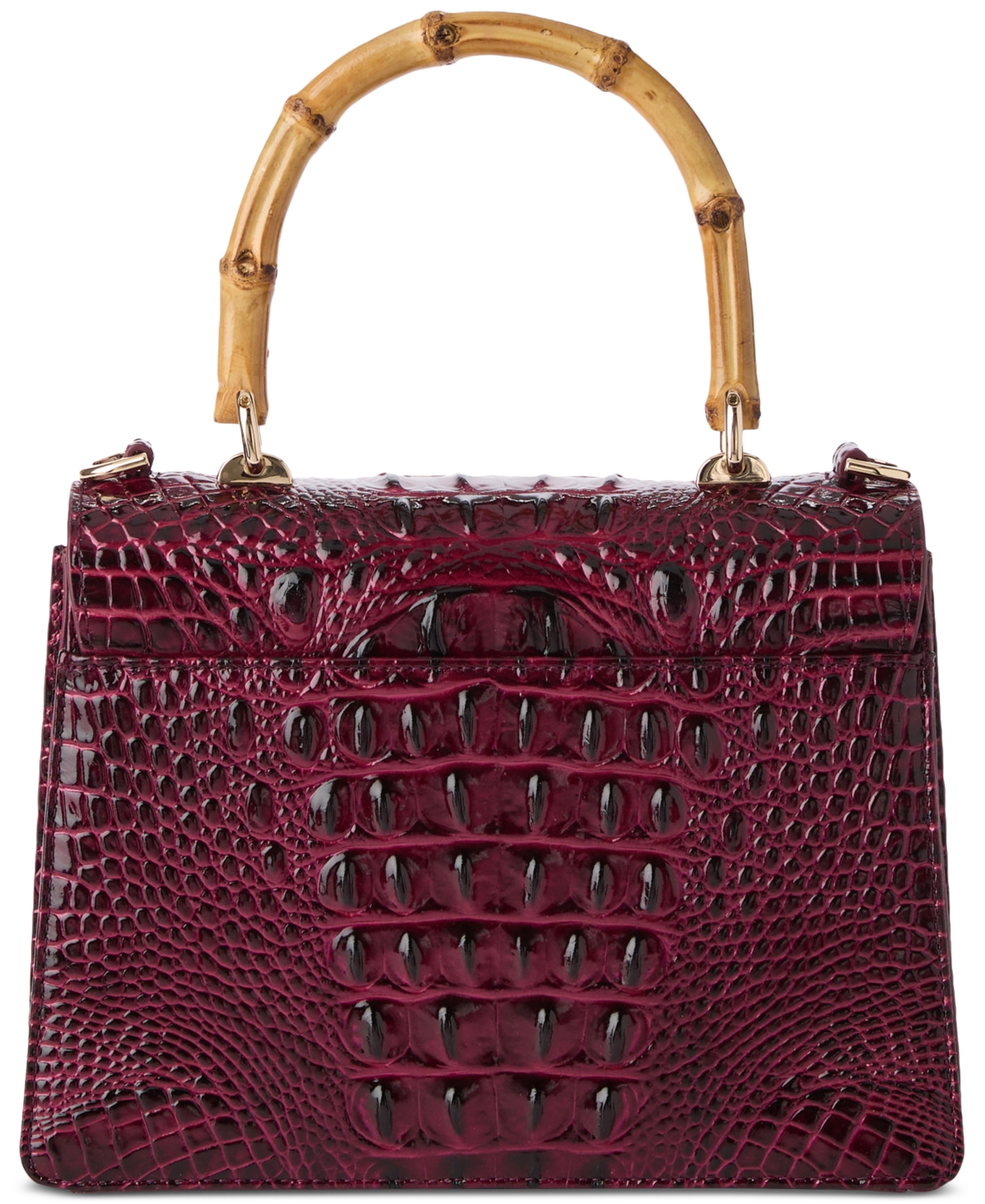 Brahmin Mod Small Leather Melbourne Satchel In Burgundy