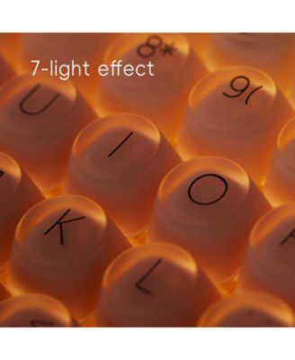 DOT Foundation Mechanical Keyboard with Milk Tea Mouse & Jelly Palm Rest – 75% Rechargeable Hot-swappable Keyboard