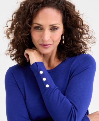 Petite Rivet-Detail Sweater