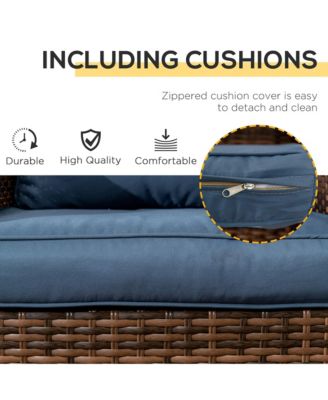 Patio Bistro Set, Rocking & 360° Rotation, Porch Furniture,