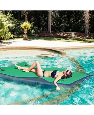 9' x 6' Lily Pad Floating Mat, Floating Water Pad for Lake,