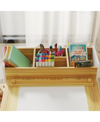 Kids Desk and Chair Set, Activity Craft Table for 3-8,