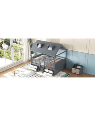 Full Size Wood Bed House Bed Frame