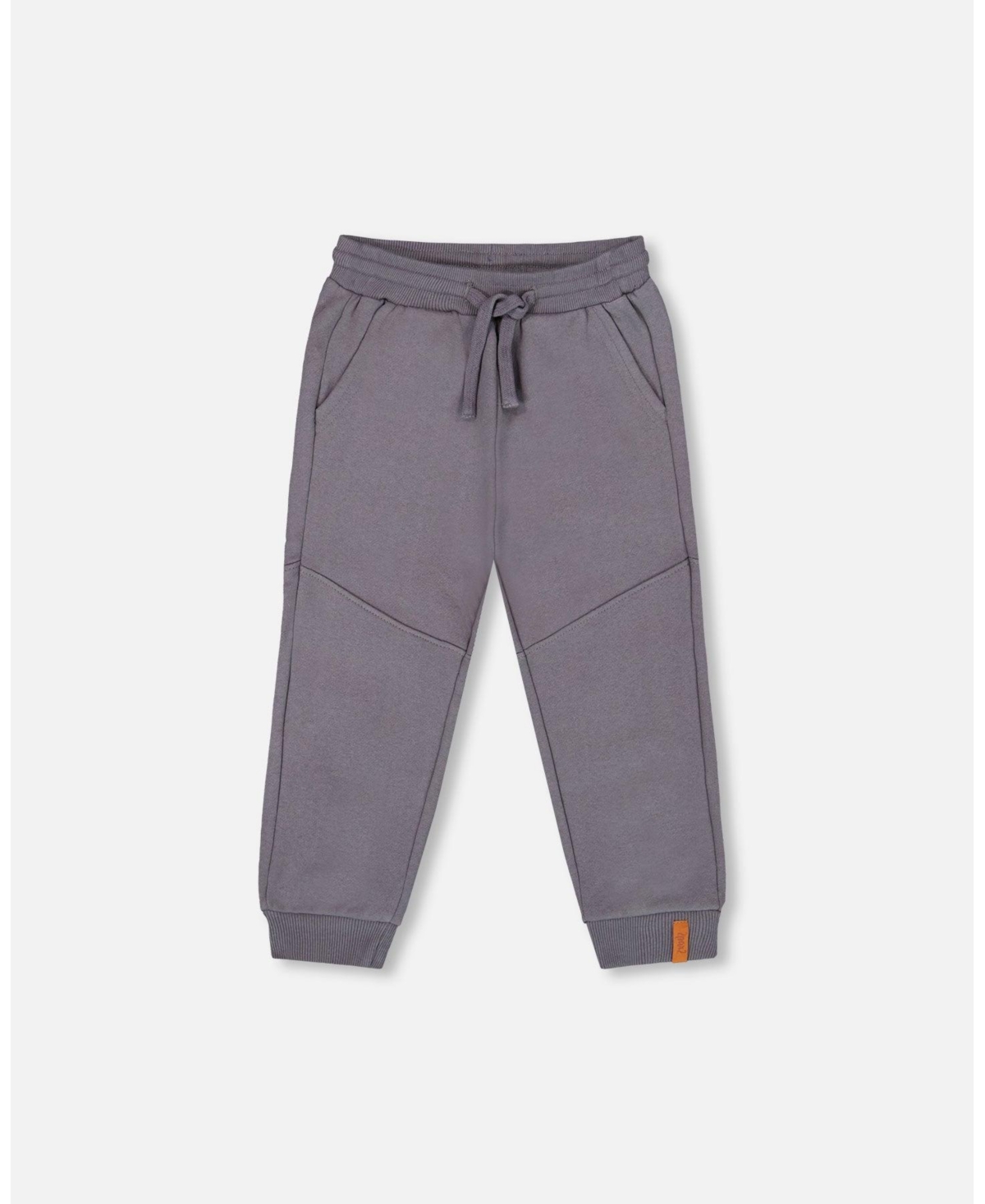 Deux par Toddler Boys Fleece Sweatpants with Pockets Dark Gray - Toddler|Child