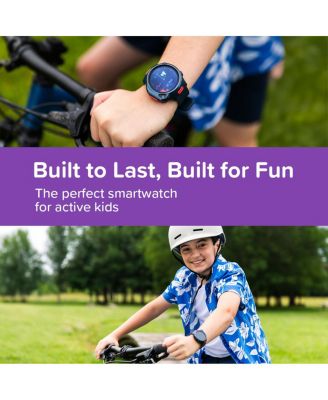Fone R2 (Acai Purple) Kids Smartwatch Phone with GPS Tracker, Video Calls, Messaging, SOS Button, eSIM Technology - Gift For Boy Ages 5-12 (US & CA)