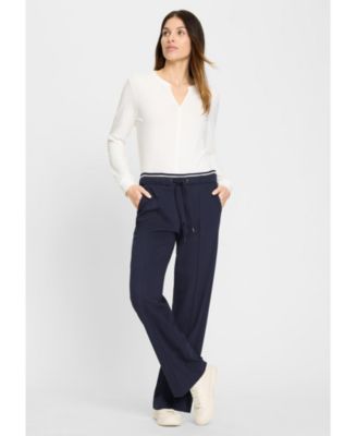 Women's Anna Fit Wide Leg Stretch Knit Drawstring Trouser