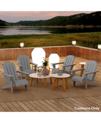 4PCS Adirondack Chair Cushion, Outdoor Chair Cushions,