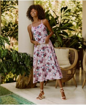 Women's Fit & Flare Midi Dress