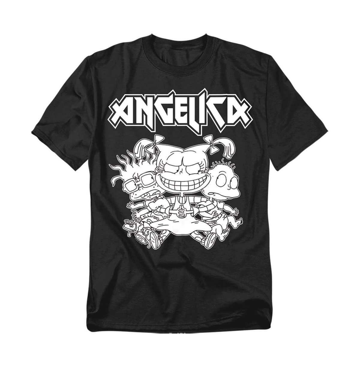 Men's Rugrats Angelica Pickles Rocks T-Shirt - Black