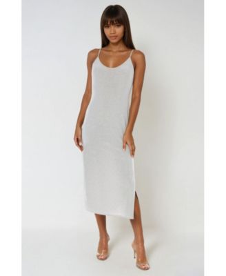 Women's Milan Metallic Bodycon Maxi Dress