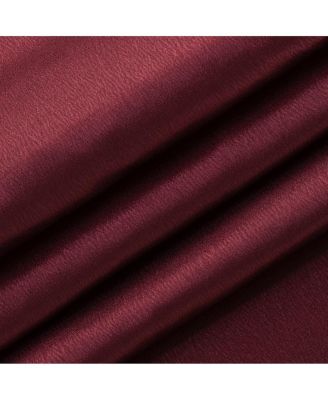 Ultra Lux Faux Silk Regency Crinkle Rod Pocket Semi Sheer Crystal Beaded Window Valance