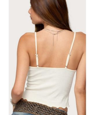 Women's Misty Lacey Textured Tank Top