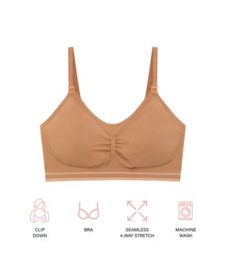 Motherhood Women's Maternity Seamless Nursing and Hands-Free Pumping Bra
