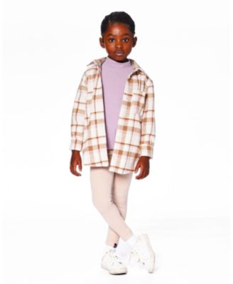 Girl Super Soft Ribbed Leggings Light Caramel - Child