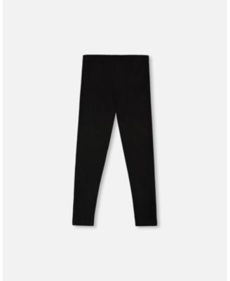 Baby Girl Super Soft Ribbed Leggings Black - Baby