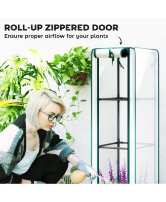 Raised Flower Bed with Trellis, 15.7" x 15.7" x 48.8",