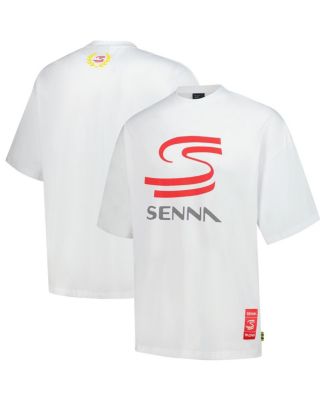 Ayrton Senna - Men's and Women's Senna White F1 Graphic Oversized T-Shirt