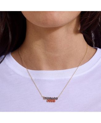 Chicago Cubs Delicate Enamel Necklace