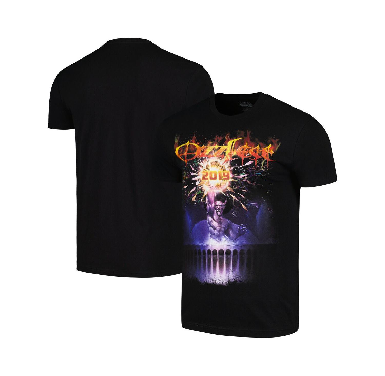 Men's Black Ozzy Osbourne Ozzfest NYE 2019 T-Shirt