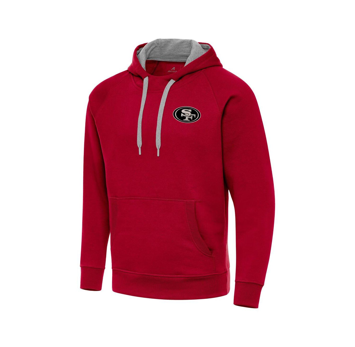 Men's Scarlet San Francisco 49ers Brushed Carbon Victory Pullover Hoodie