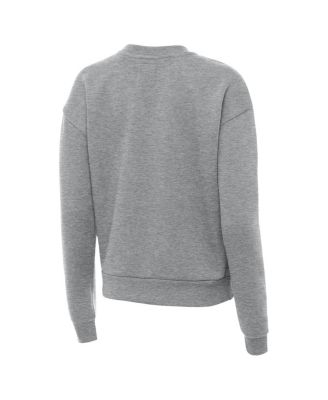 Women's Heather Gray Buffalo Bills Victory Crew Pullover Sweatshirt