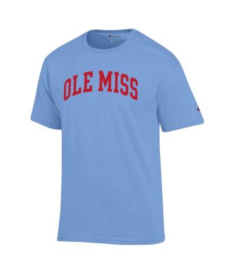 Men's Powder Blue Ole Miss Rebels Basic Arch T-Shirt
