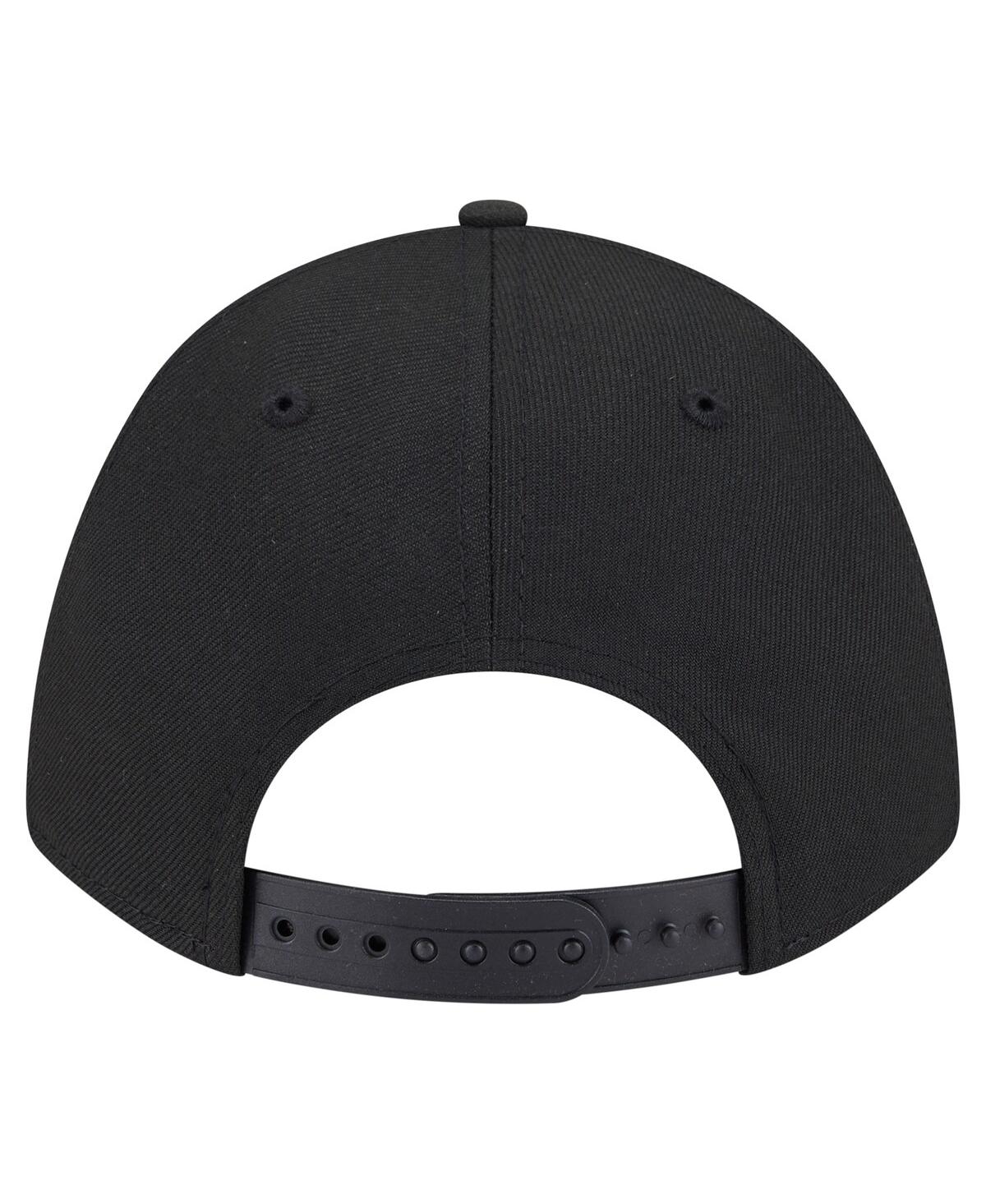 New Era Men's Black Las Vegas Raiders Team Collection 9forty M-crown A-frame Adjustable Hat In Black