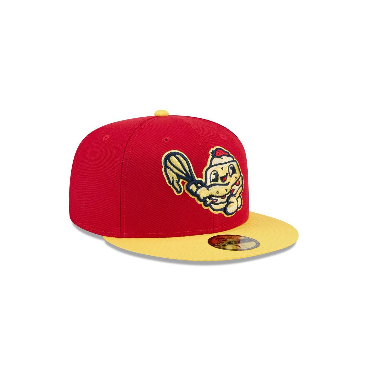 Мужская кепка New Era Red Binghamton Rumble Ponies Theme Nights 59FIFTY Fitted Hat — фото 3