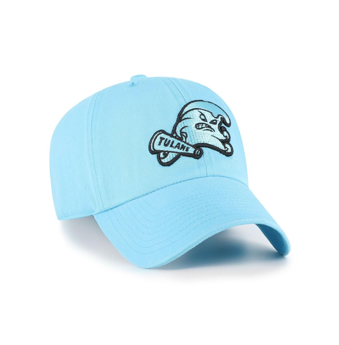 Мужская кепка '47 Brand Coastal Blue Tulane Green Wave Clean Up Adjustable Hat — фото 2