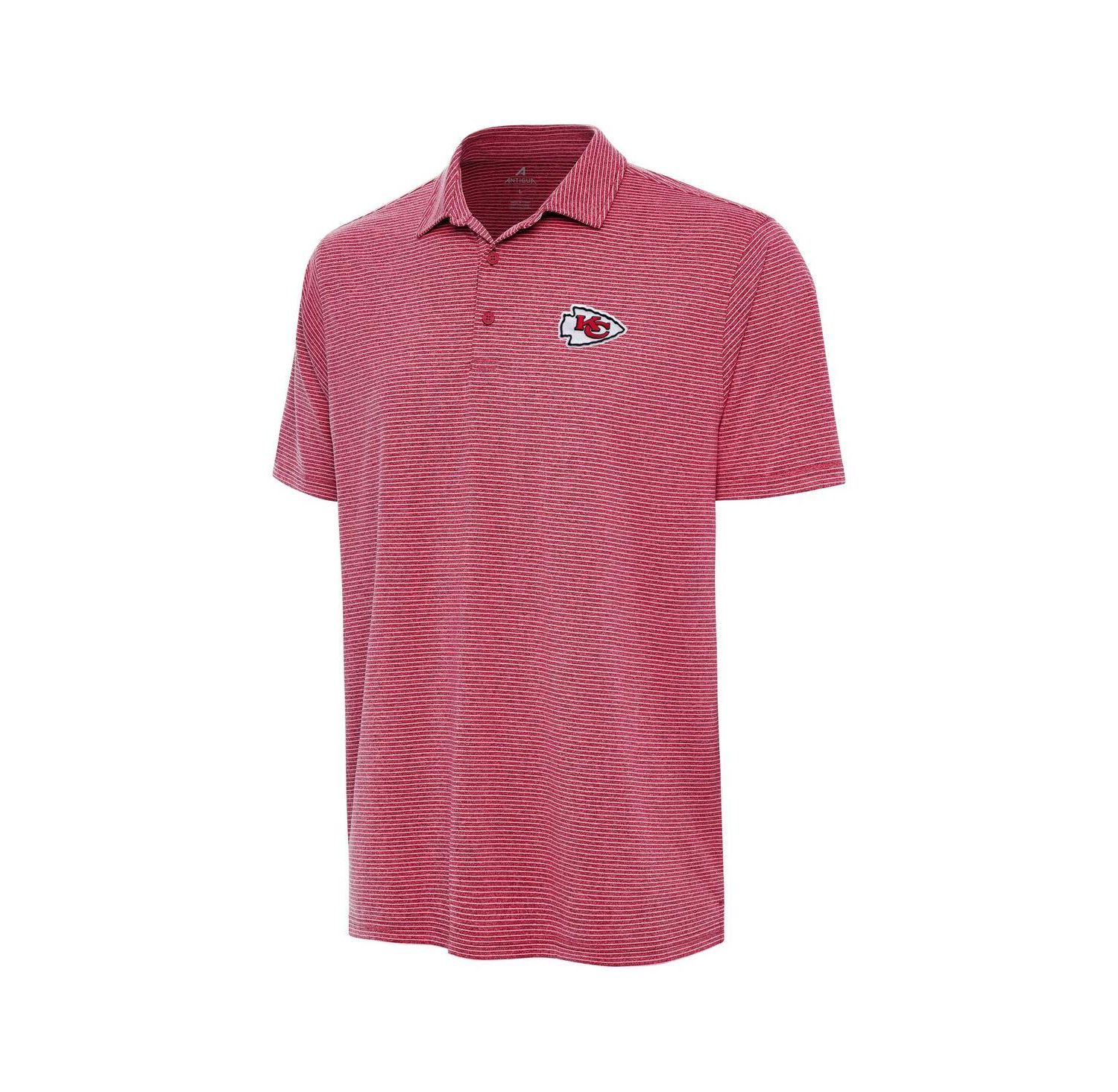 Men's Heather Red Kansas City Chiefs Scheme Polo Shirt