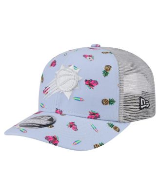 New Era - Men's Light Blue/Gray Phoenix Suns Adventure Aloha Pattern 9SEVENTY Stretch-Snap Hat