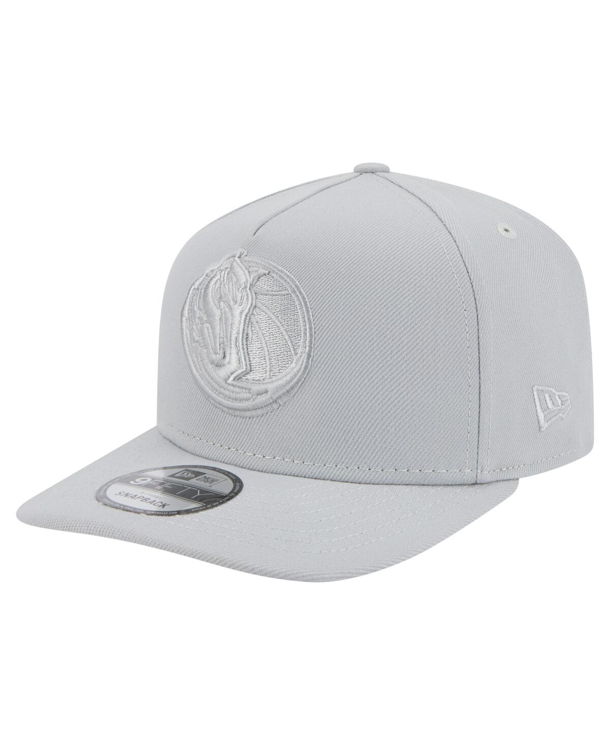 Men's Gray Dallas Mavericks Colorpack A-Frame Pinch Front 9FIFTY Snapback Hat - Gray