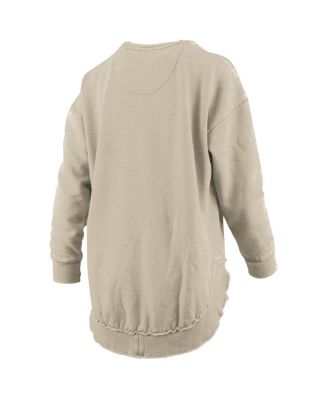 Women's Tan Florida State Seminoles Poncho Fleece Pullover Sweatshirt