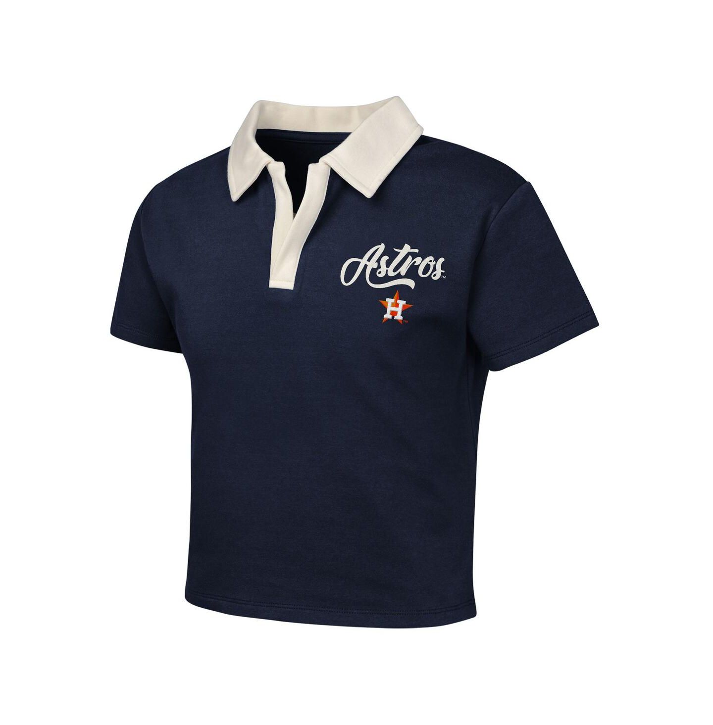 Комплект Outerstuff 2-Piece Navy Houston Astros Base Trainer Johnny Polo Shirt and Skort Set для девочек — фото 5