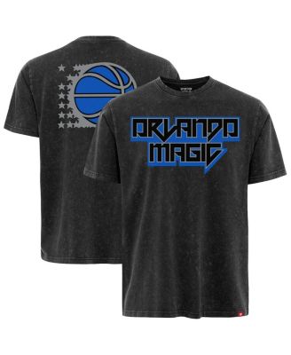 Sportiqe - Men's and Women's Black Orlando Magic Rock Roll Collection Angus Premium Mineral Wash T-Shirt