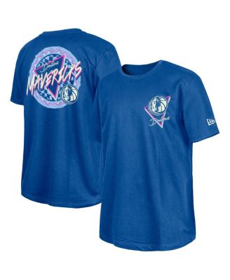 New Era - &nbsp; Blue Dallas Mavericks Glow-in-the-Dark T-Shirt