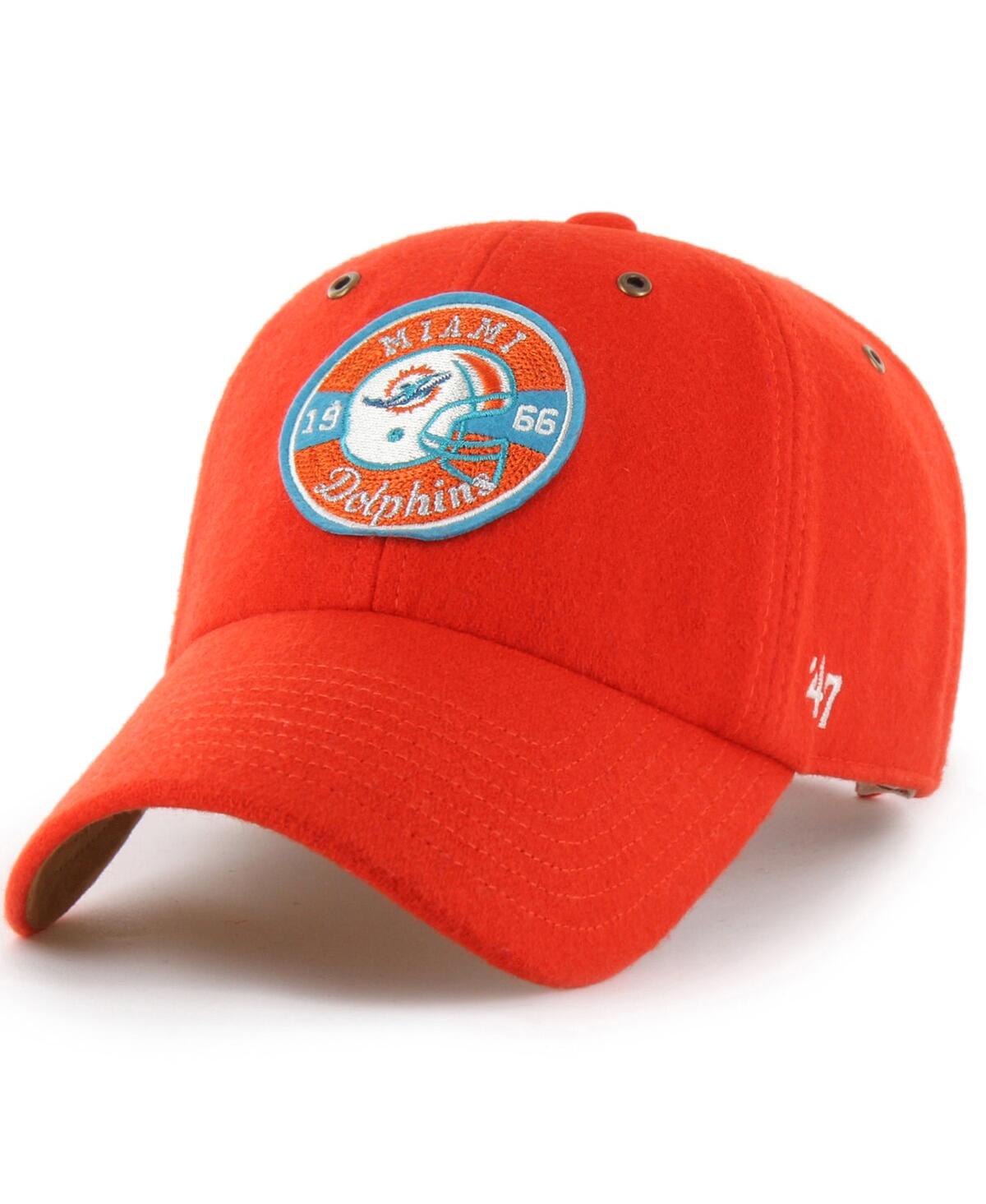 X '47 Brand Men's and Women's Orange Miami Dolphins Field Goal Clean Up Adjustable Hat - Orange
