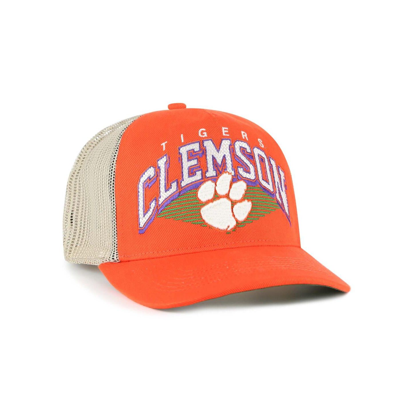 Мужская кепка '47 Brand Orange Clemson Tigers Pomona Mesh Hitch Adjustable Trucker Hat — фото 3