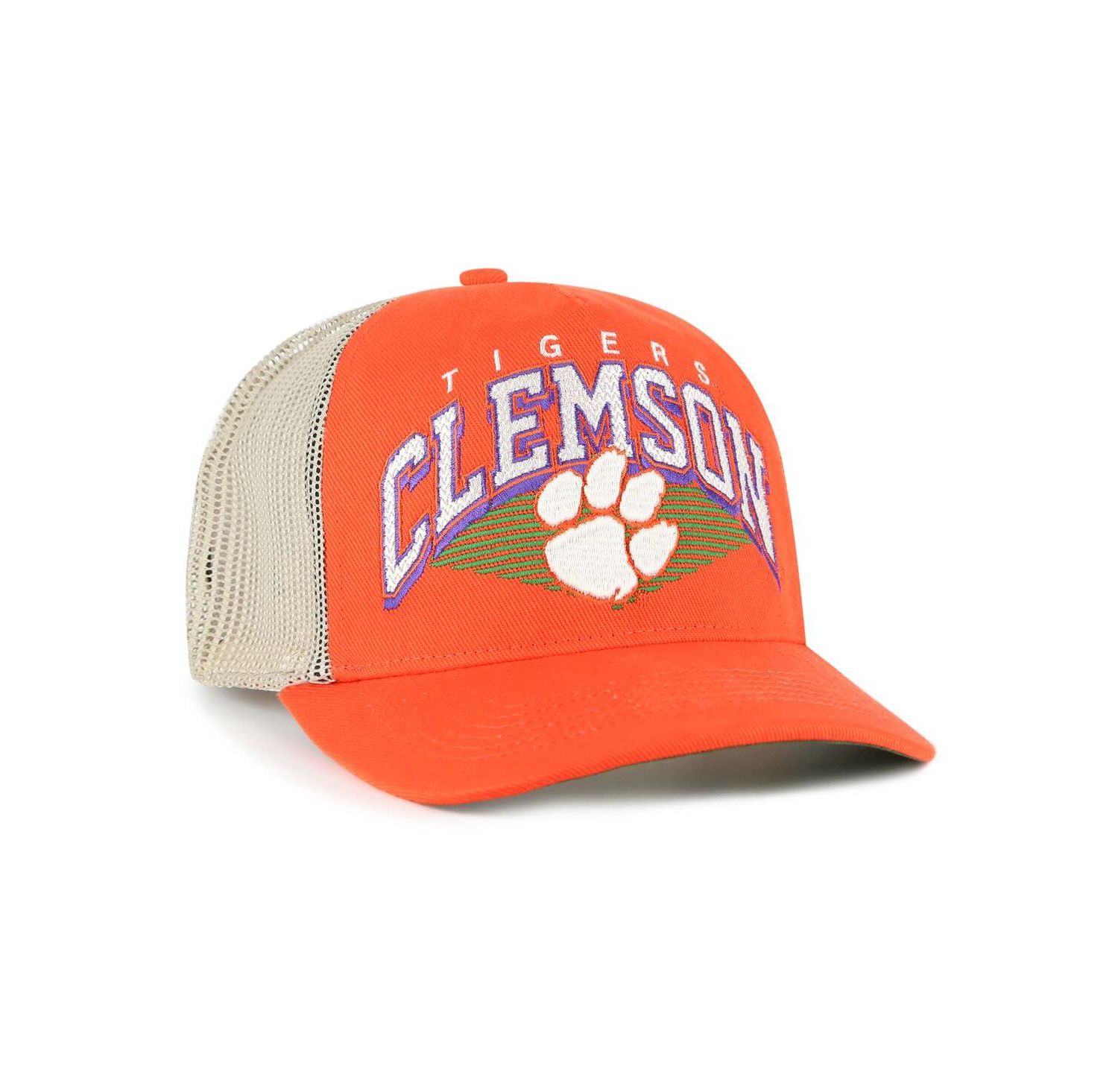 Men's Orange Clemson Tigers Pomona Mesh Hitch Adjustable Trucker Hat
