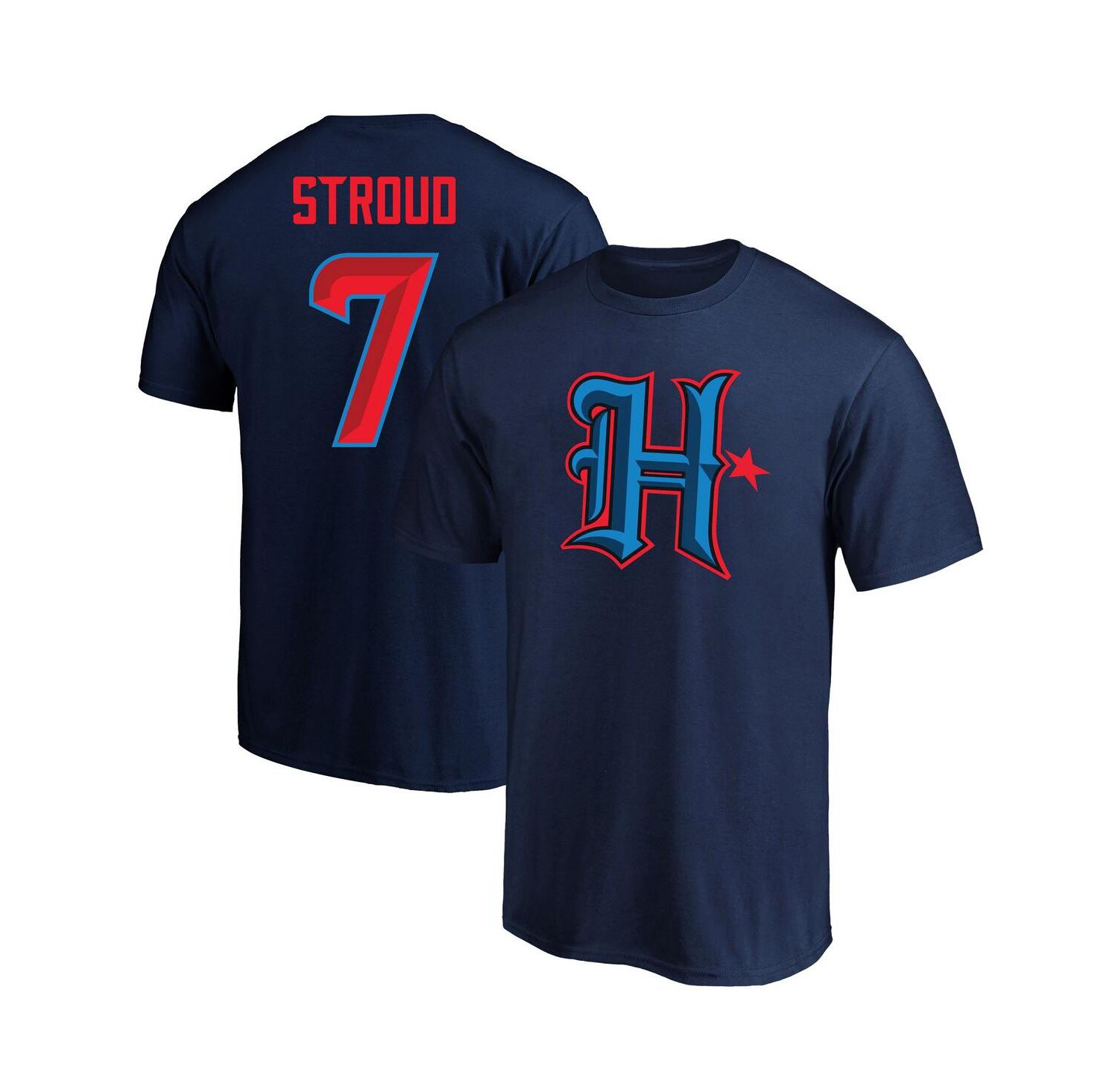Men's C.J. Stroud Navy Houston Texans Big & Tall Player Name & Number T-Shirt