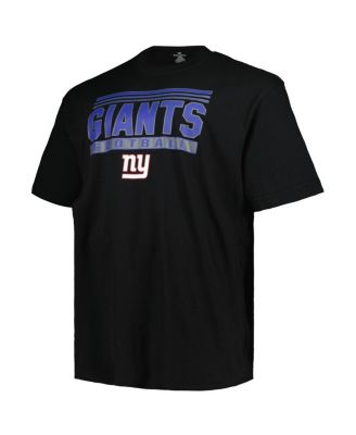 Men's Black New York Giants Big Tall Pop T-Shirt