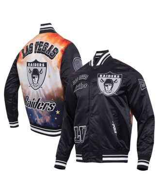 Pro Standard - Men's Black Las Vegas Raiders Sublimated Satin Full-Snap Jacket