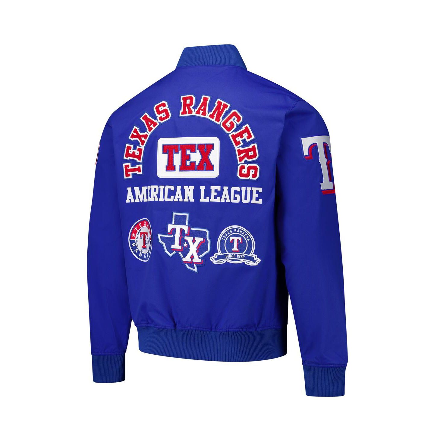 Мужская куртка Pro Standard Royal Texas Rangers Area Code Twill Full-Zip — фото 3