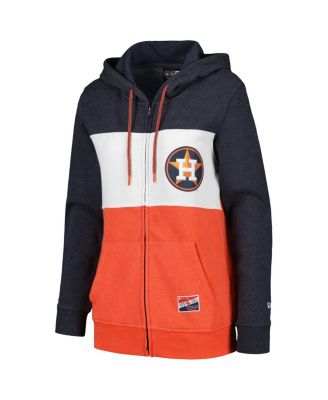 Women's Navy Houston Astros Color Block Full-Zip Hoodie Jacket