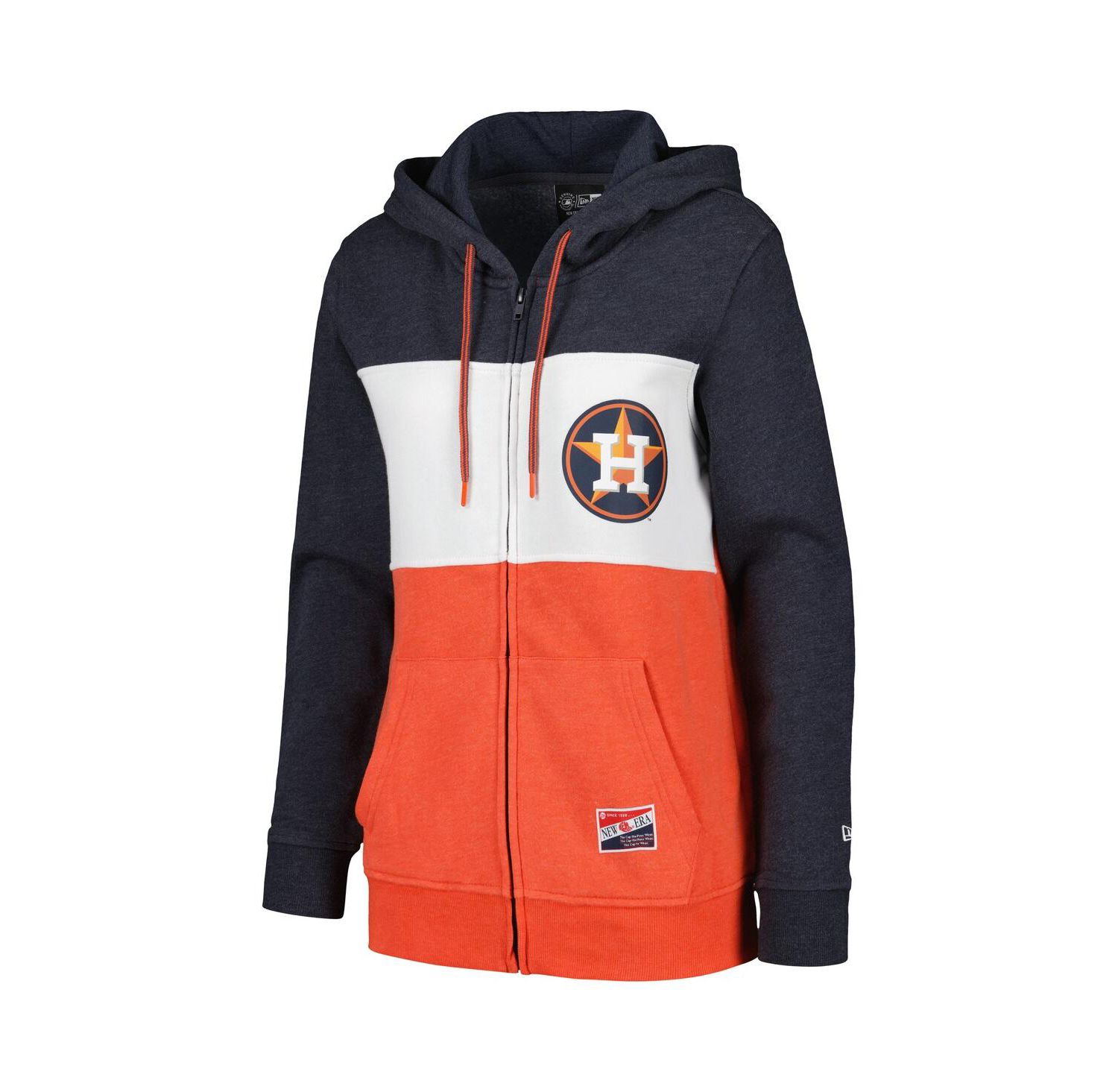 Women's Navy Houston Astros Color Block Full-Zip Hoodie Jacket