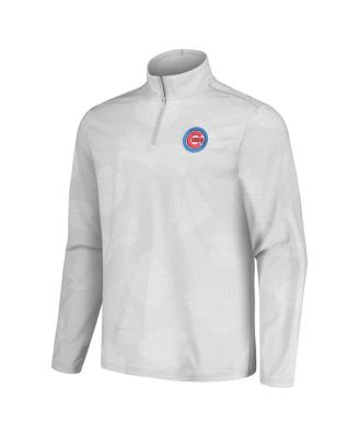 Men's Gray Chicago Cubs Delray Frond IslandZone Half-Zip Jacket