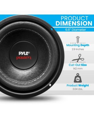 6.5'' 600 Watt Dual Voice Coil Subwoofer, 4 Ohm