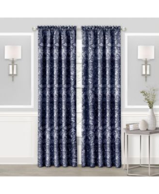 Watercolor Lillies and Cherry Blossoms Floral Charlotte Pastel Semi Sheer Single Window Curtain Panel