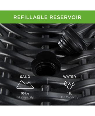 Fillable Plastic Patio Umbrella Base Stand, Pole Holder w/ Adjustment Knob