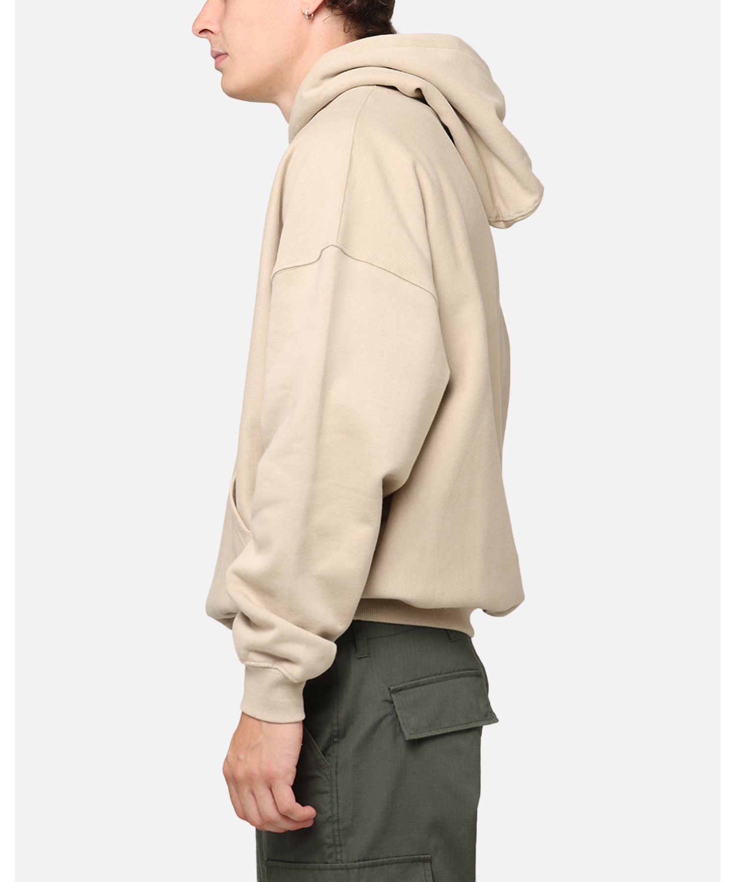 Men's Camo Script Hoodie Sweatshirt - Stone M